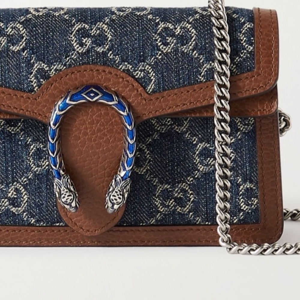 GUCCI Dionysus Super Mini Blue Denim - Picture 2 of 6